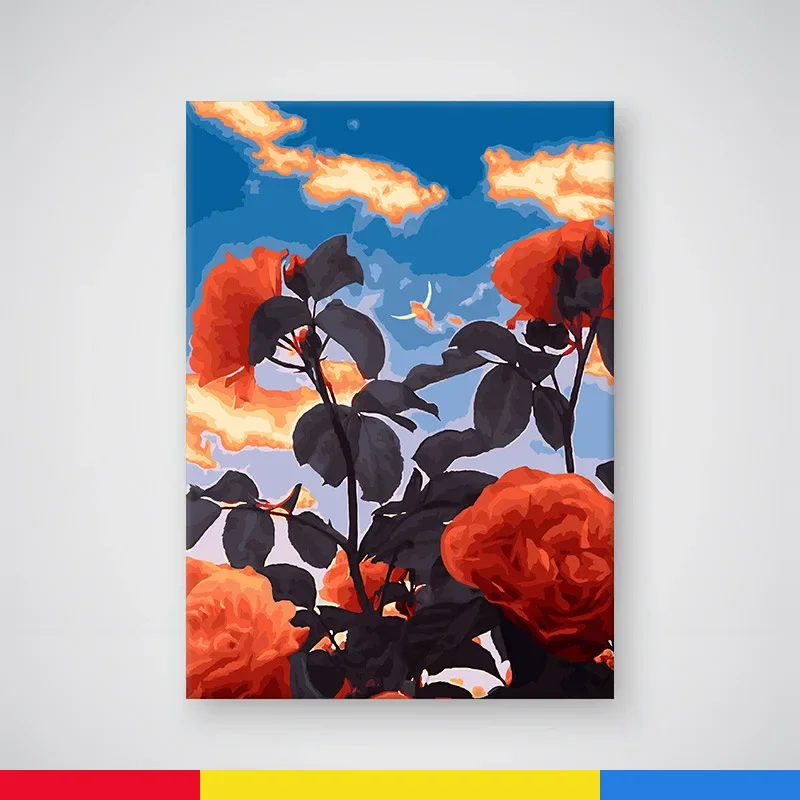 

3801188Digital oil painting living room decorative painting sofa background wall hanging paintingmural