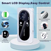 45000RPM Rechargeable Nail Drill Machine With LCD Display Low Noise Professional Nail Polish Sander for Manicure Nail Equipment 2