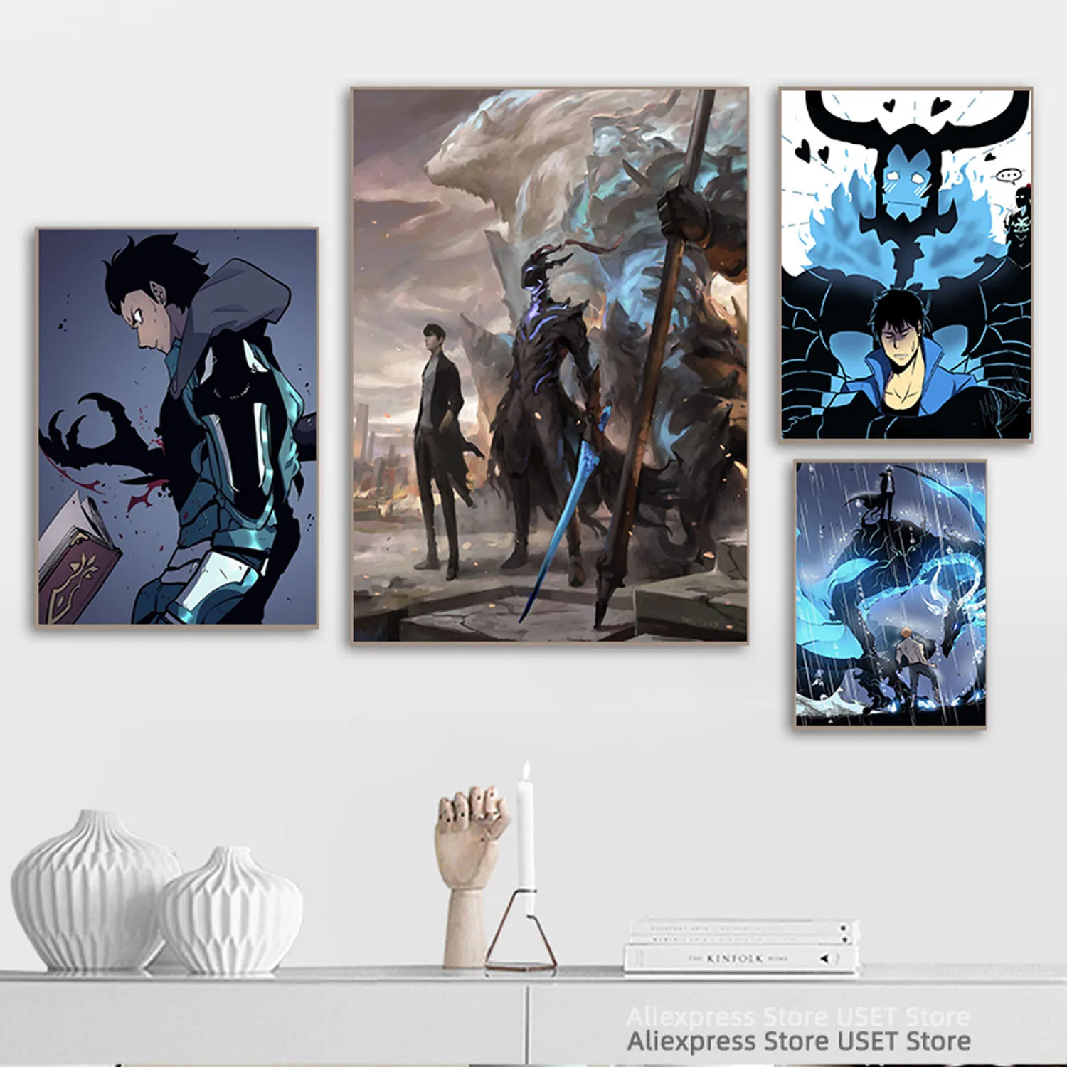 solo leveling Anime Video Game Canvas Art Poster and Wall Art Picture Print  Modern Family bedroom Decor Posters - AliExpress