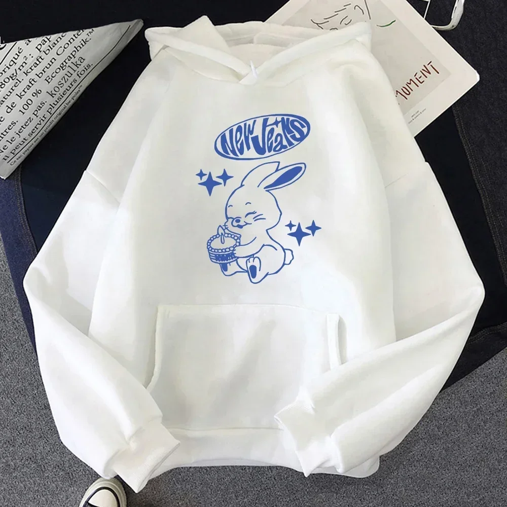 

NewJeans Tokki Bunnies Unisex Autumn Winter Hooded Sudaderas Birthday Gift Hoodie Women/Men Harajuku Aesthetic Graphic Hoodies