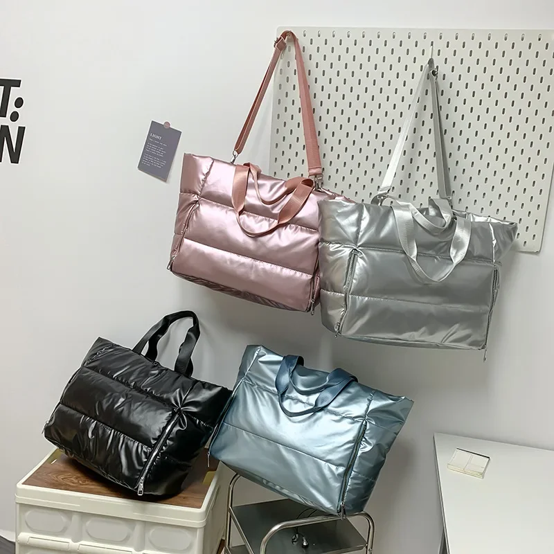 Fitness Bag Women's Leisure Sports Bag Dry and Wet Separation Swimming Nylon Cotton Bag Yoga Handbag Shoulder Luggage