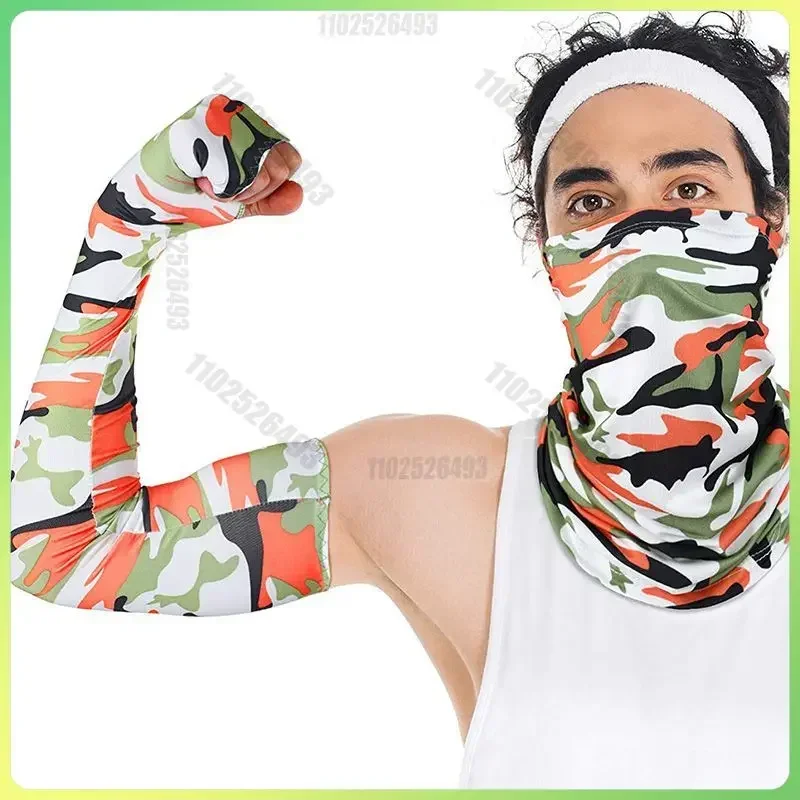 야외 사이클링 자외선 차단 슬리브, 확대 및 연장형, 여름 자전거 팔 슬리브, 하이킹 및 낚시용 슬리브, 냉각 아이스 슬리브