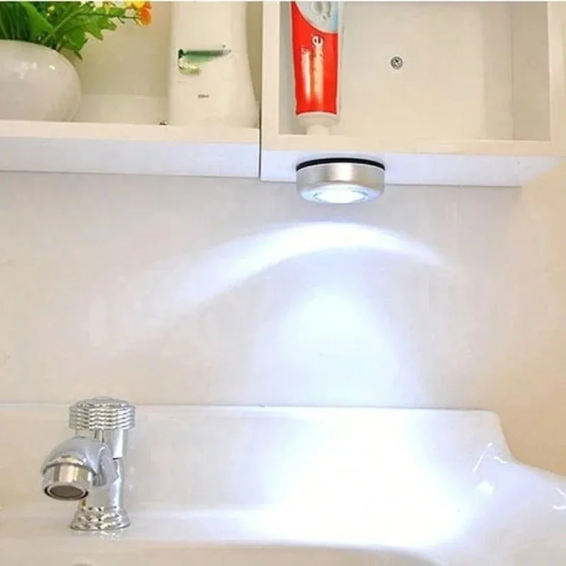 Battery-Free Touch LED Night Light-USB Rechargeable Stick-On Wall Lamp for Outdoor Camping,RV,Closet&Kitchen,Durable Motion