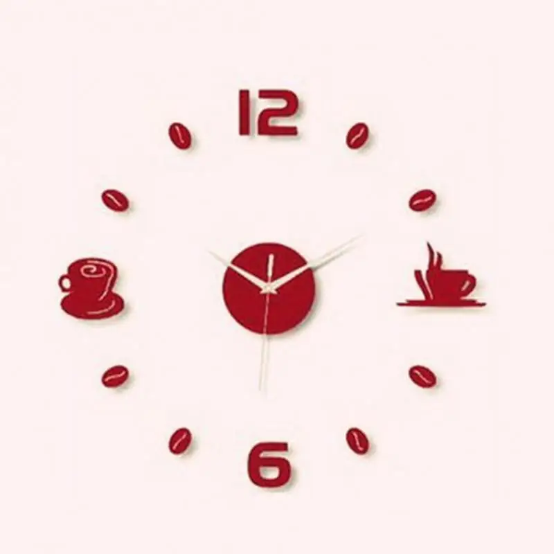 Wall Clock Wall Clock Sticker Diy Wall Clock Frameless Modern 3D Wall Clock Mirror Sticker For Home Office Hotel Restaurant School Decoration