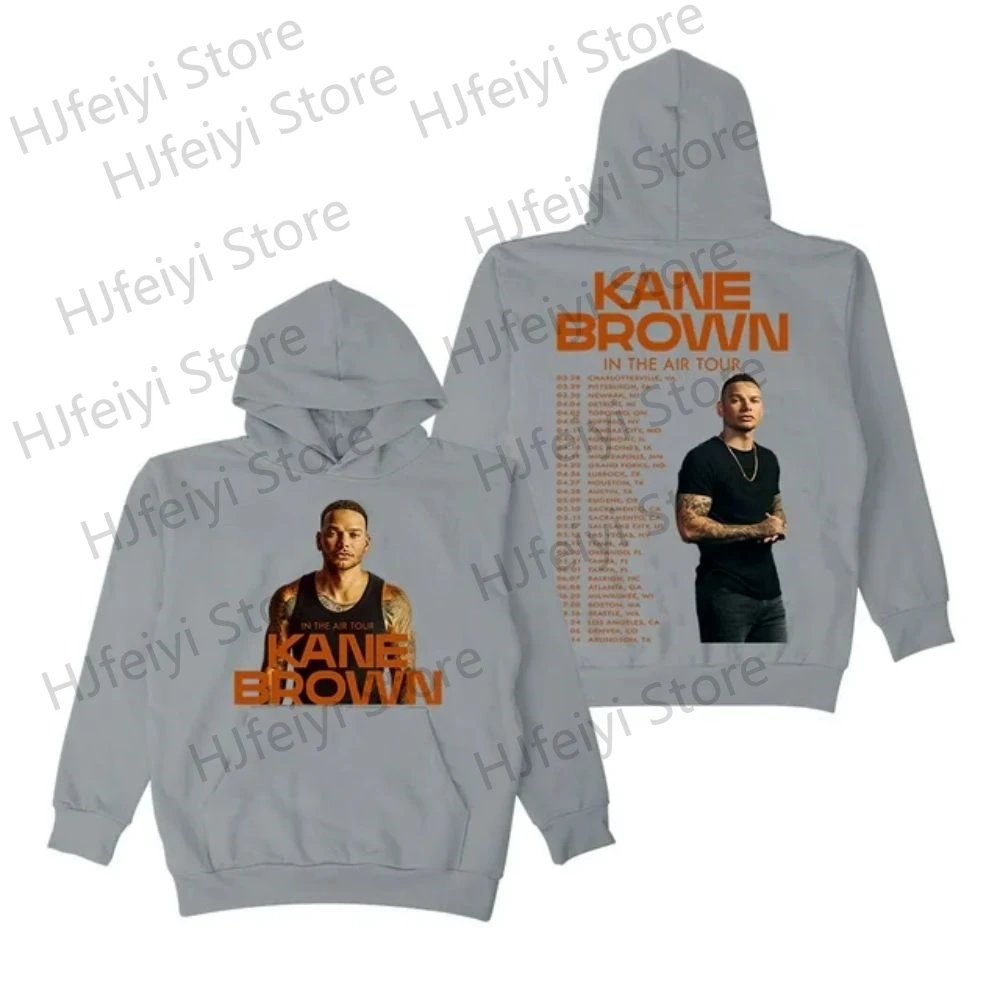 thumbnail image 1 of Sudadera con capucha Kane Brown In The Air Tour Merch Winter para hombre y mujer, sudadera unisex de manga larga, sudadera estilo pulóver, ropa de calle, 1 of 5