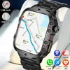 2025 New Rugged Military Fitness BT call SmartWatch Men For Android Xiaomi IOS 3ATM Waterproof Sport Ai Voice Calling Smartwatch 1