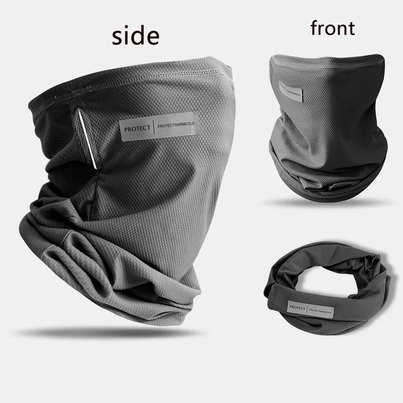 Summer Ice Silk Sunscreen Mask For Men Women Outdoor Cycling Face Cover Solid Color Neck Wrap UV Protection Ear Bandana Scarf face mask cycling bandana sunscreen mask neck wrap bandana headscarf cotton bandana cycling mask ice silk sunscreen mask bandana neck cover multifunctional bandana