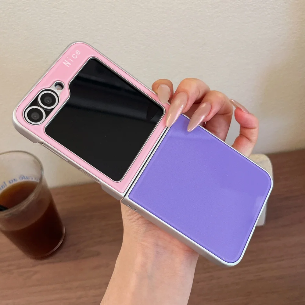 Fashionable Shockproof Acrylic Slim Phone Case - Vibrant Color Collision Design