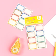 

6 Packs Total 36 Sheets Creative Brief Lable Index Name Info Stickers Set 120*90mm School Office Stationery Supplies 2022 New