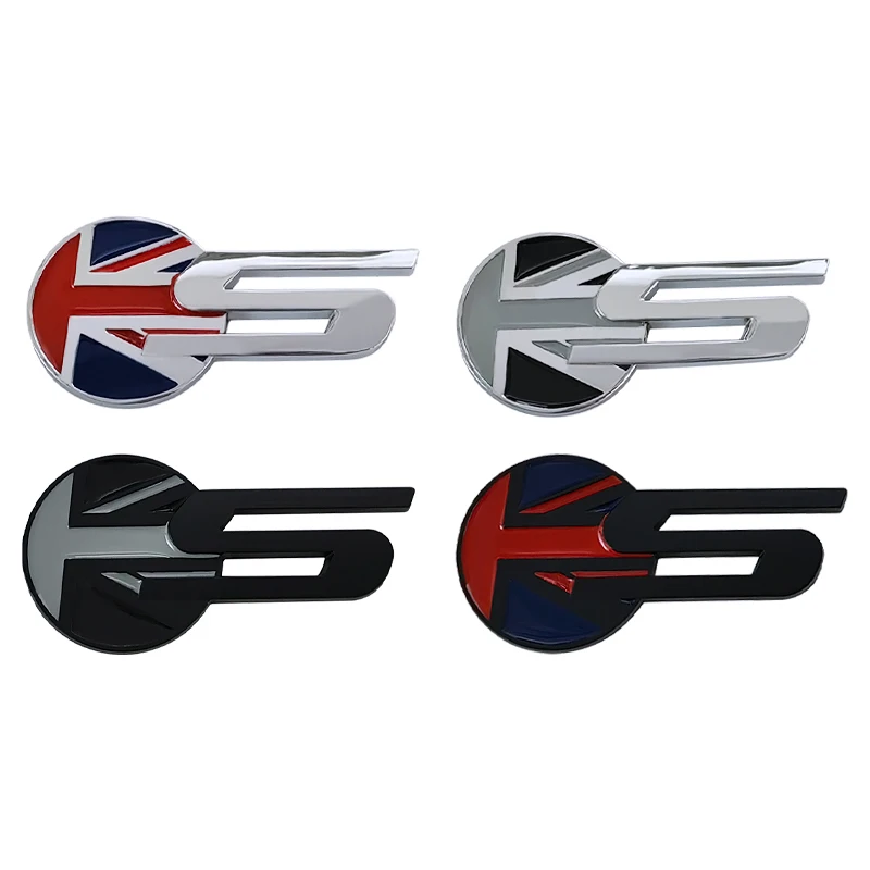 3D Metal Jaguar S Logo Lettere Car Trunk Emblem Badge Decalcomania Per Jaguar S Type Xf X250Uk Flag S Sticker Accessori