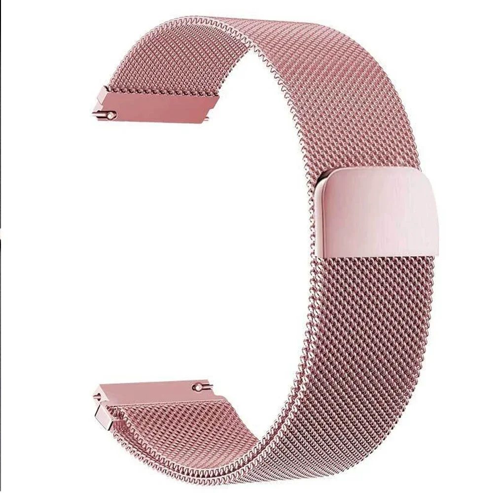 Elegant Metal Milanese Magnetic Bracelet Wristband - 22mm & 20mm