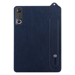 Premium PU Leather Stand Case for 8.8 Tablet - Soft TPU Handheld Cover (Dark blue)