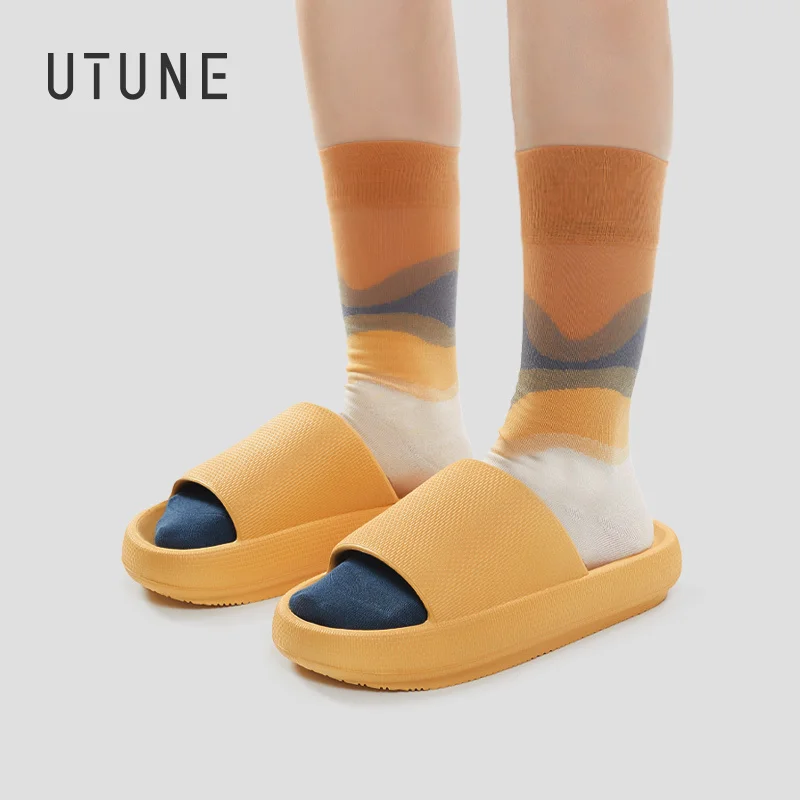 UTUNE 4.5CM Thick Sole Sandal Slides