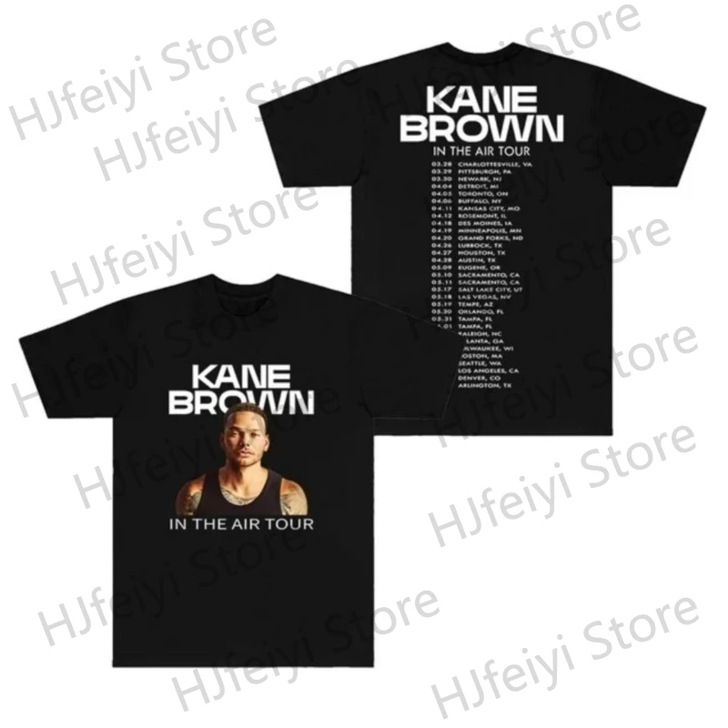 

Kane Brown In The Air Tour Merch Summer For Men/Women Unisex Short Sleeve T-Shirt Trendy Casual Streetwear