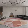 Fluffy Soft Lounge Rug Morandi Living Room Decoration Shaped Carpet Light Luxury Rugs for Bedroom Thicken Irregular Non-slip Mat 3