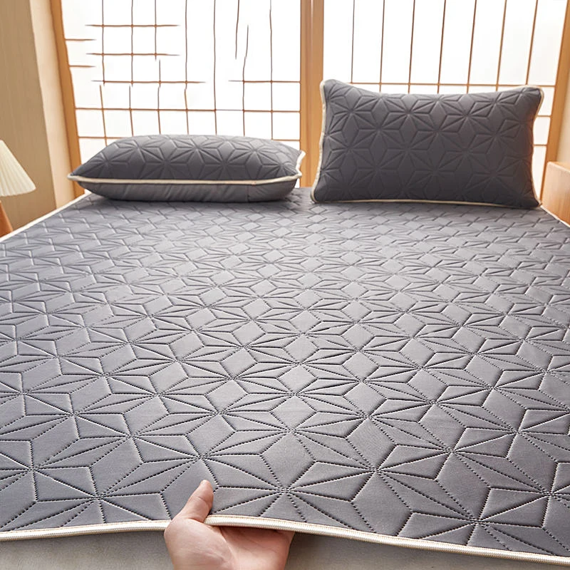 Summer Bed Mat Cool Ice Silk Cool Mat Summer Bed Mat Machine Washable