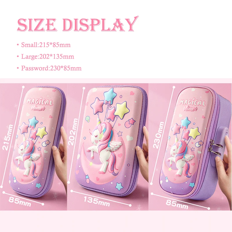 Trousse Pastel Trousse Kawaii Trousse À Crayons En Toile Grande Capacité Femme Sac De Papeterie Simple Trousse À Crayons Cosmétique Multifonctionnelle, Tissu Oxford-Bleu Glacier