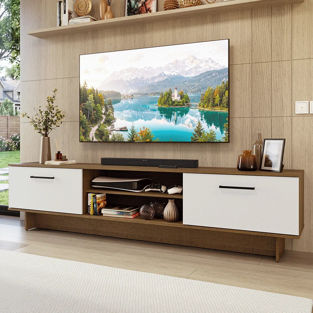 Mueble Mesa Para Tv Rack Madesa Agata 2 Puertas Hasta 80 MB
