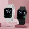 New 2PCS Student Minimalist Smart Watch for Boys and Girls with Elevated Display and Step Counting Sports Electronic Watch 1