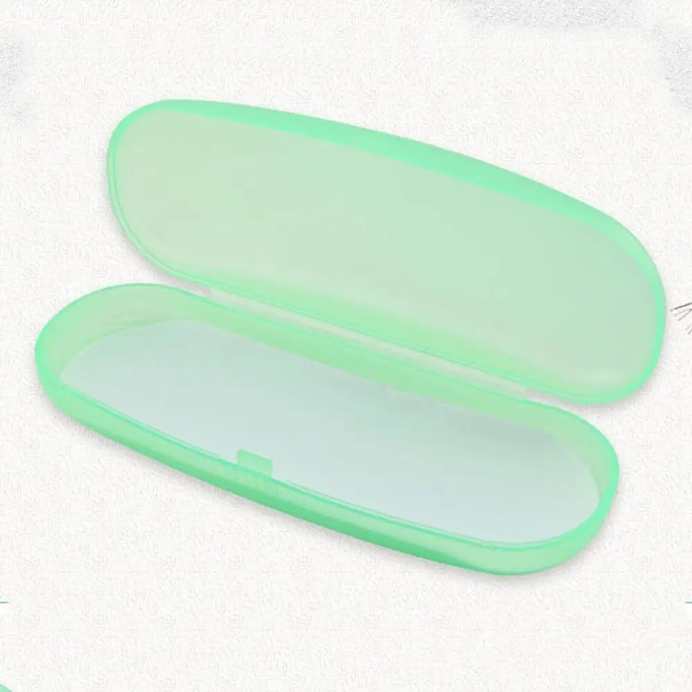 ​Clear Plastic Eyeglass Case with Magnetic Closure Protective Storage Box for Men Women Travel Home Organization