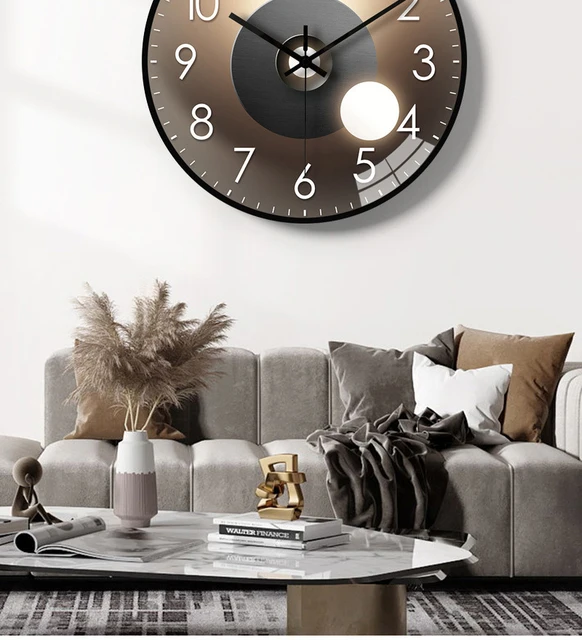 Orologio Da Parete Digitale Silenzioso 20 Cm - Design Moderno E Facile Da Leggere - Foto 7