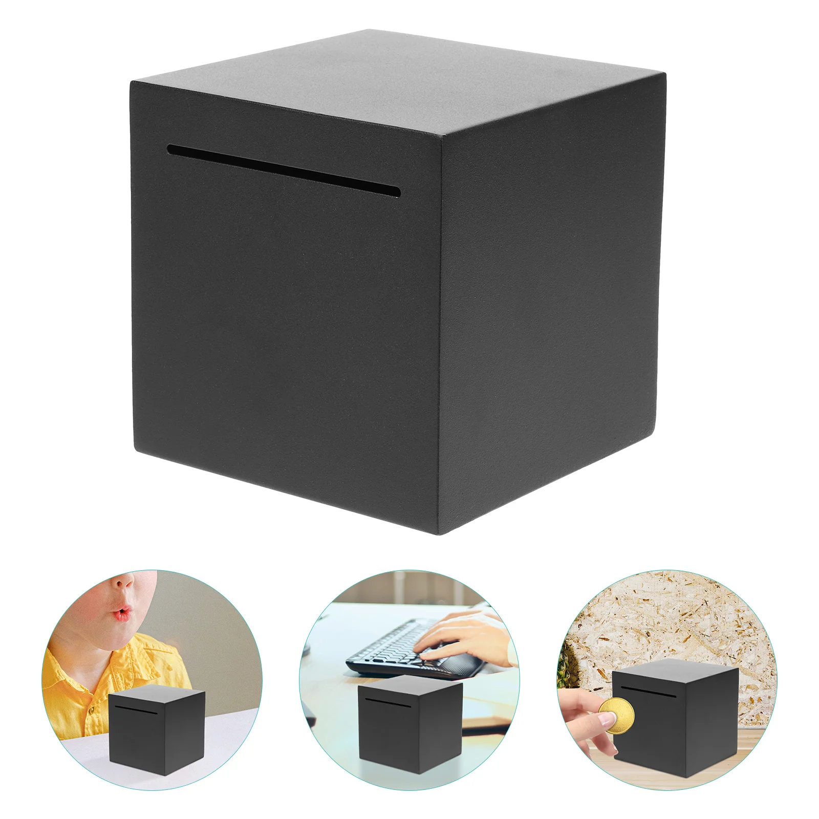 

Decorate Stainless Steel Piggy Bank Child Money Boxes for Adults Unbreakable Compact Saving Pot