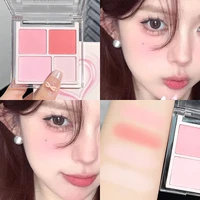 Highlighter Blusher Palette Korean Eye Makeup Face Contour Blush Pallete Rouge Matte Cheek Tint Lasting Brighten Women Cosmetics 1