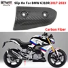 Motorcycle Exhaust Pipe Carbon Fiber Protector Heat Shield Cover Guard Anti-scalding Cover Slip On For BMW G310R 2017-2023