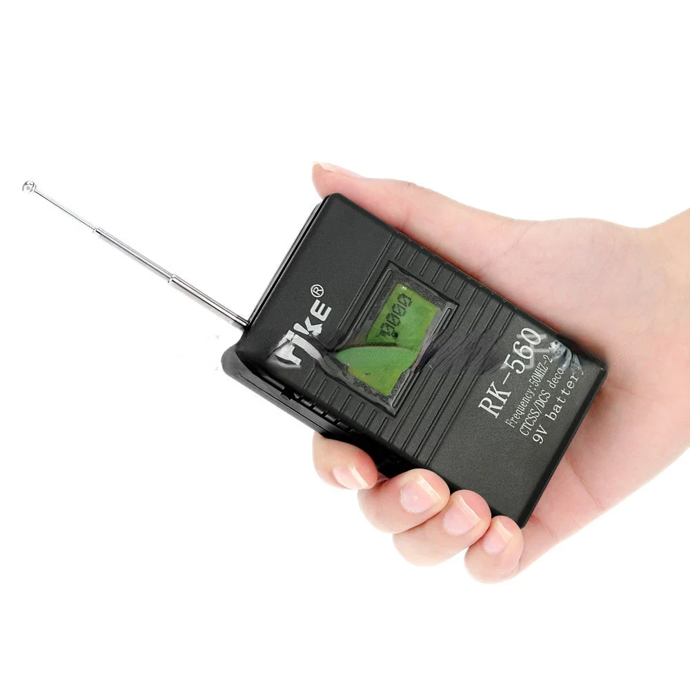 Frequency Counter Tester Frequency Meter RK560 Frequency meter 50MHz-2.4GHz portable handheld frequency meter frequency reader for digital analog sub tone measurement