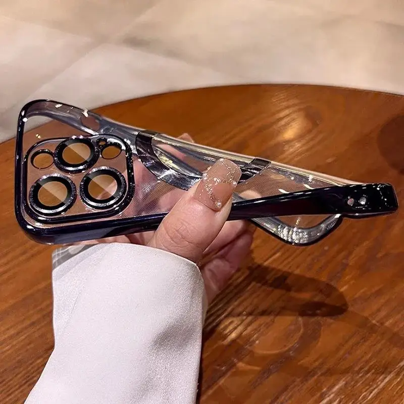 Soft TPU Full Lens Protect Case For iPhone 16 14 13 12 11 Pro Max 15 Plus XR For Magsafe Magnetic Wireless Charging Clear Cover