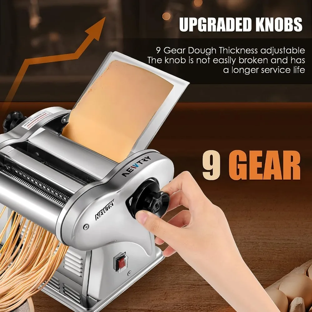 Electric Noodle Maker,Pasta Making Machine Dough Roller Cutter