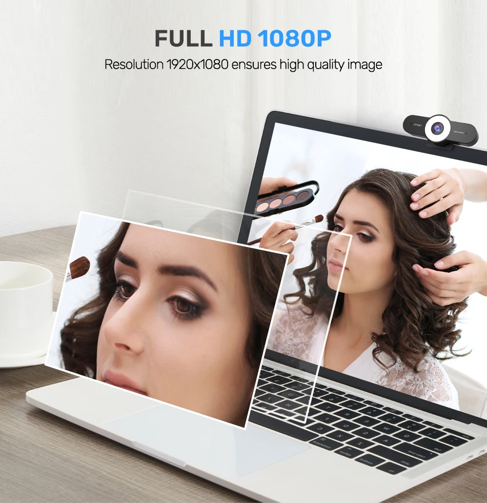 Webcam 4K 1080P 60FPS Autofocus Streaming, caméra EMEET Sfemale Live Stream  avec micros et couverture de confidentialité pour Tiktok/Prometting -  AliExpress