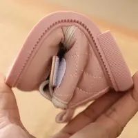 Baby girl cotton shoes princess boots baby autumn and winter cotton shoes 0-1-2 years old 3 soft sole toddler shoes 4
