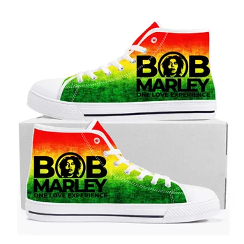 Baskets montante de couleur rouge, jaune et verte de Bob Marley One Love Experience