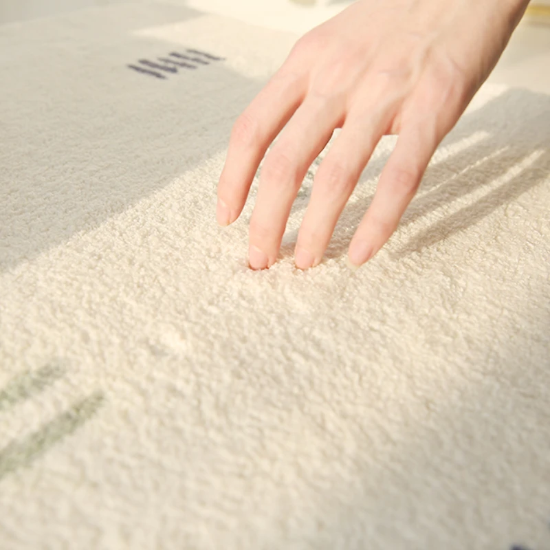 Large Area Carpets for Living Room Fluffy Soft Lounge Floor Mat Thick Anti-slip Study Rug Cream Style Bedroom Plush Decor Carpet 5