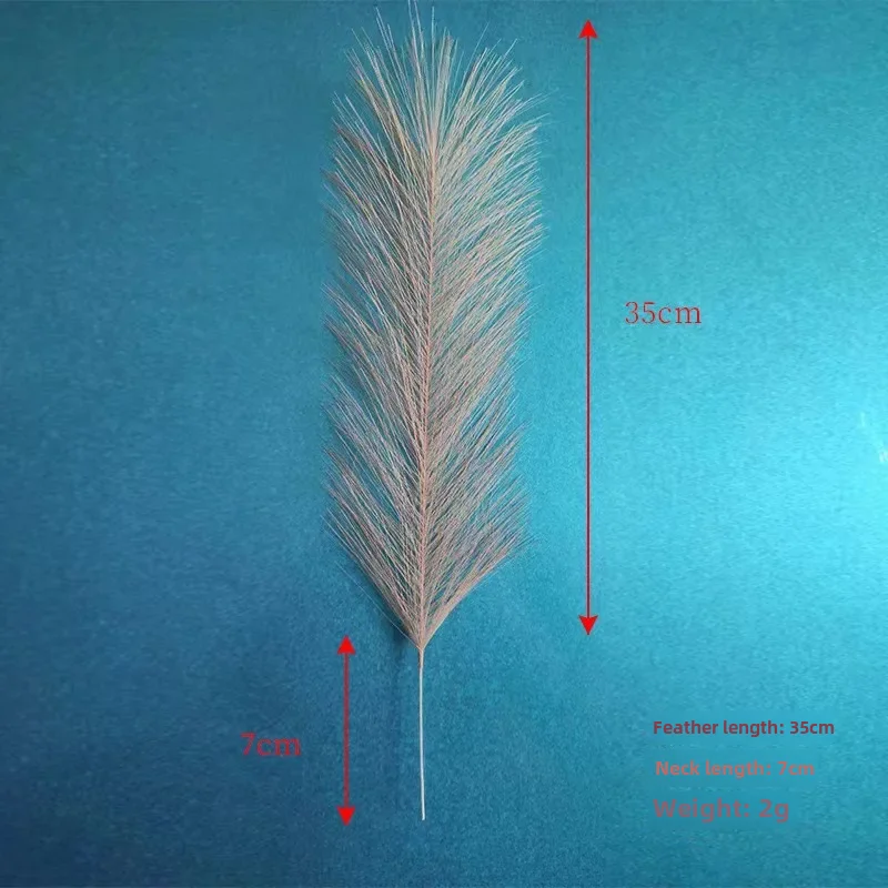 Artificial Plant Cross-border Artificial Short Six-pronged Pampas Grass Flower Spot Home Decoration Feather Wedding Prop
