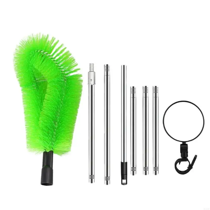 F2TE Gutter Cleaning Brush Debris Leaves Branches Remover Roofing Cleaning Scraper