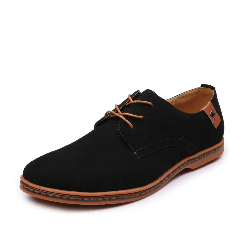 Mocassins Homme En Daim Imitation – Semelle Caoutchouc Antidérapante – Confort Quotidien, Style Casual Ou Habillé