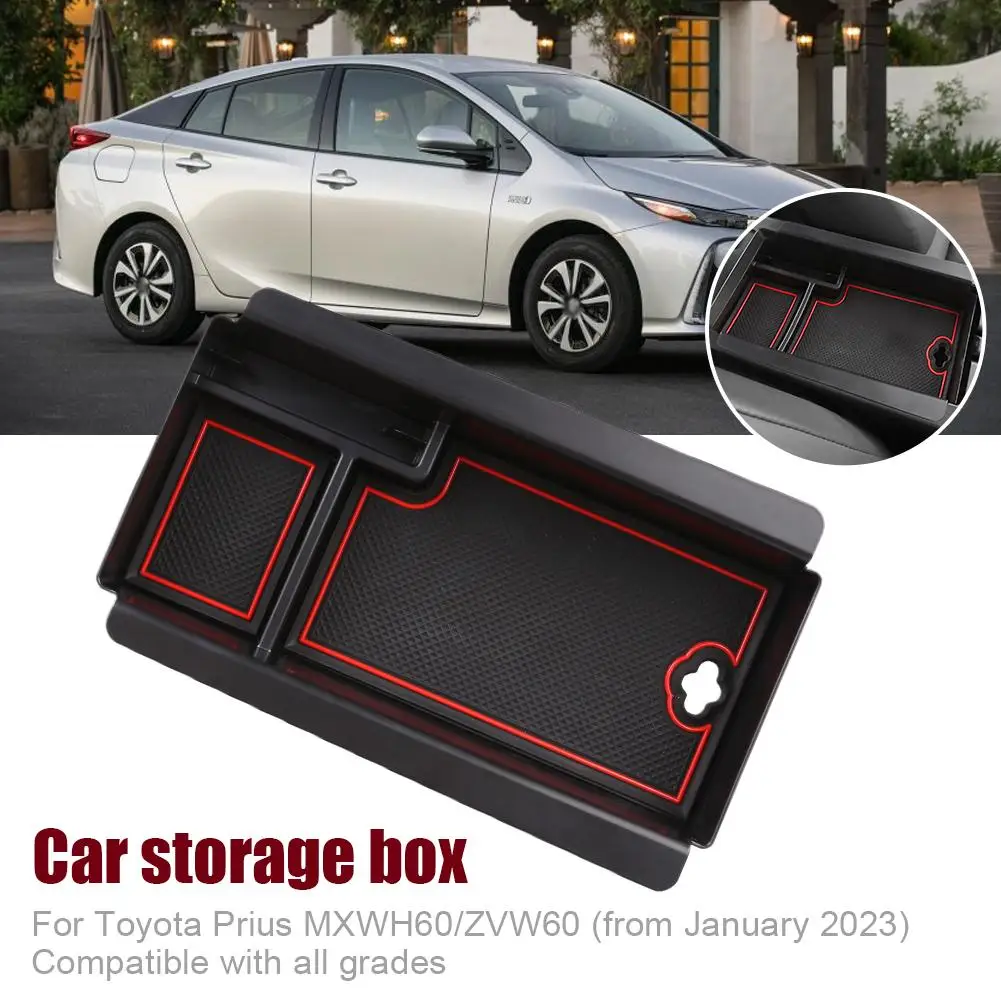 

Interior Center Console Armrest Storage Box Container Organizer Holder For Toyota Prius MXWH60/ZVW60 (from January 2023) E9C0