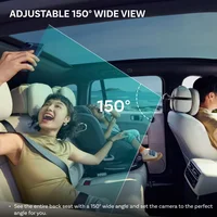 Ottocast Cabin Care Беспроводной адаптер Carplay Детская автомобильная камера для заднего сиденья 1080P 150 °   Широкоугольный монитор заднего сиденья ночного видения — изображение 4