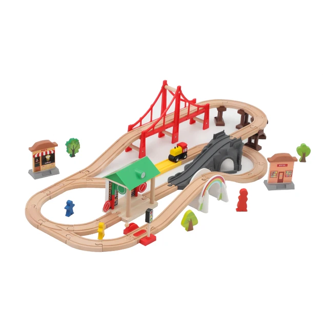 Wooden Train Brio Compatible  Wooden Train Brio Locomotive - Kids Electric  Train - Aliexpress