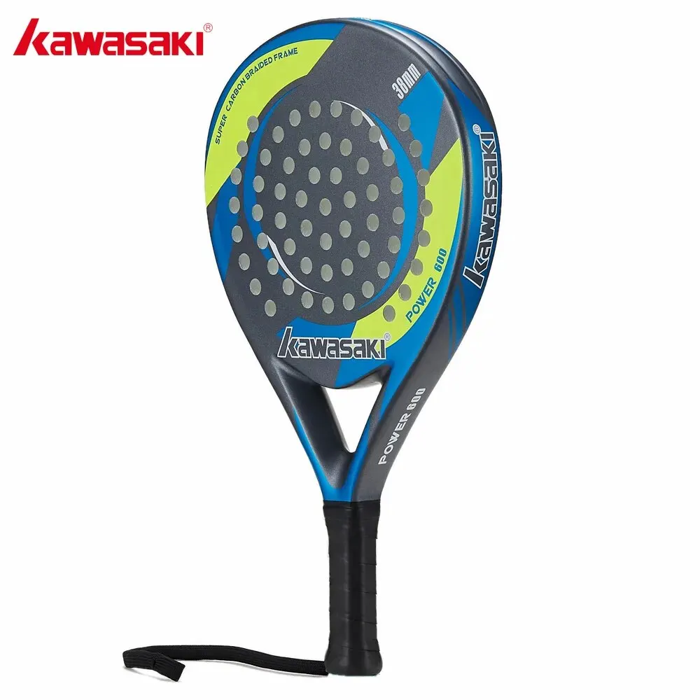 Padel racket Kawasaki 3K carton fiber EVA POWER 600 700 with cover