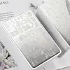 French Nail Art Stamping Plate 14.5X9.5cm Geometry Wave Line Drawing Templates Flower Lace Stamp Nail Charm Mold Stencil Tools @ 2