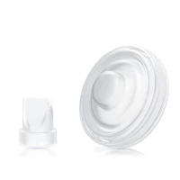 Upgraded Rubber Replacement Set Rubber Flange Set Rubber Flange Inserts Rubber Valves with Diaphragm for Breast Pumping 2