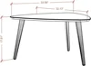 Utopia Low Triangle Coffee Table, Off Off White 2