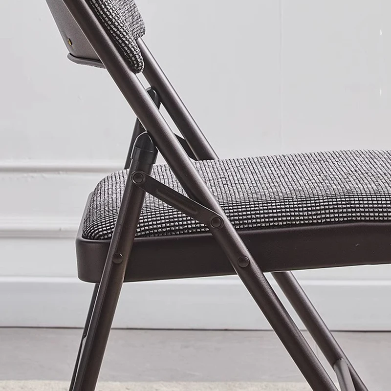 Trendy Upholstered Dining Chairs Vintage Beige Luxury Nordic Dining Chairs Modern Foldable Muebles De Cocina Home Furniture