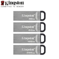 Kingston DataTraveler Kyson USB Flash Drive with Stylish Capless Metal Case 32GB 64GB 128GB 256GB 512GB Pen Drive USB3.2 u Disk 1