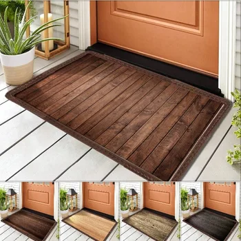 Wooden Entrance Doormat 1