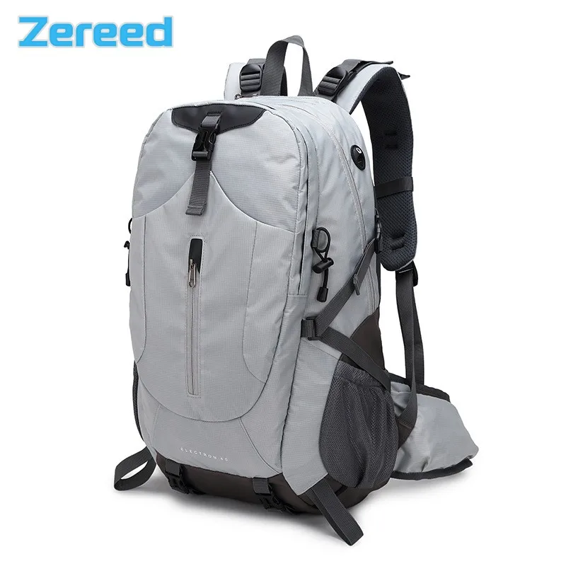 

High Capacity Men's Camping Backpack 40L Nylon Waterproof Outdoor Sports Travel Backpack Mountaineering Bag With Rain Cover