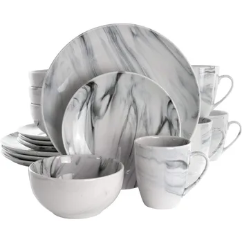 16-Piece Marble Dinnerware Set 1